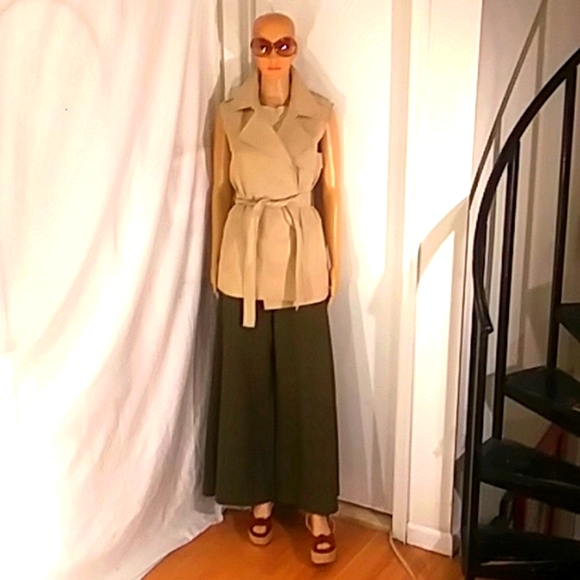 🔥🔥NWOT Prada Rust Suede & Leather Platform Wedge Sandals - Picture 6 of 16